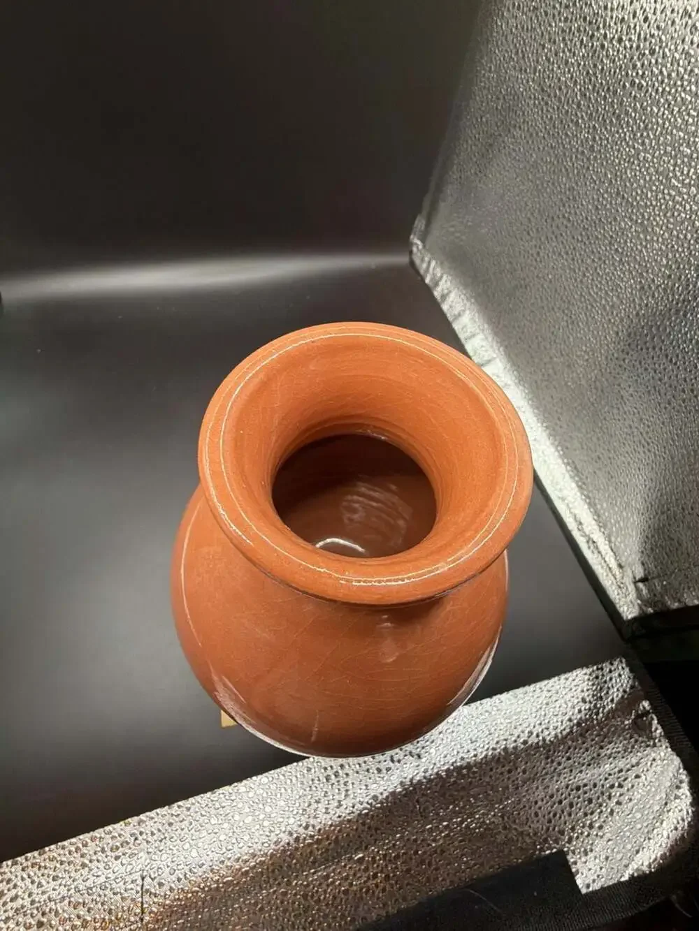 Vintage Hand-Painted Puerto Rico Terracotta Clay Pottery Vase